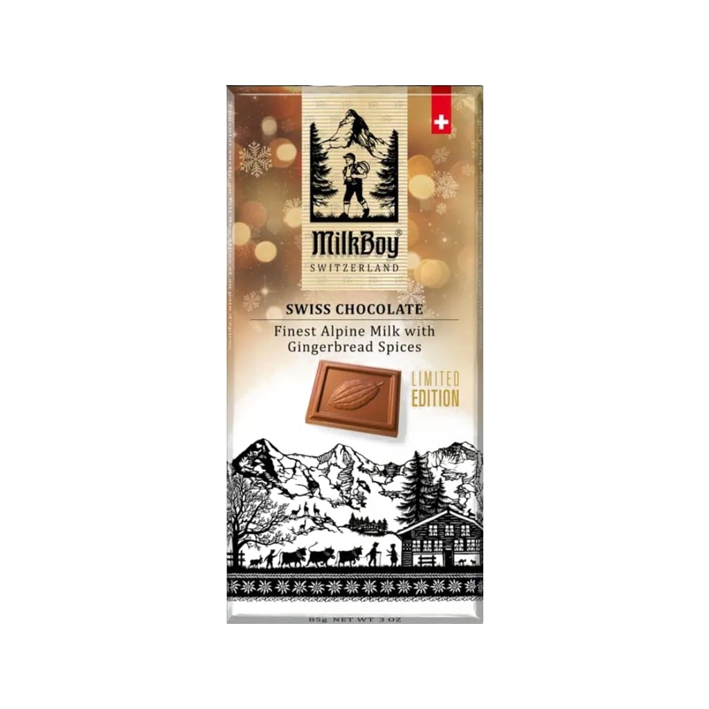 Milkboy Swiss Chocolates with Gingerbread Spices, 100g