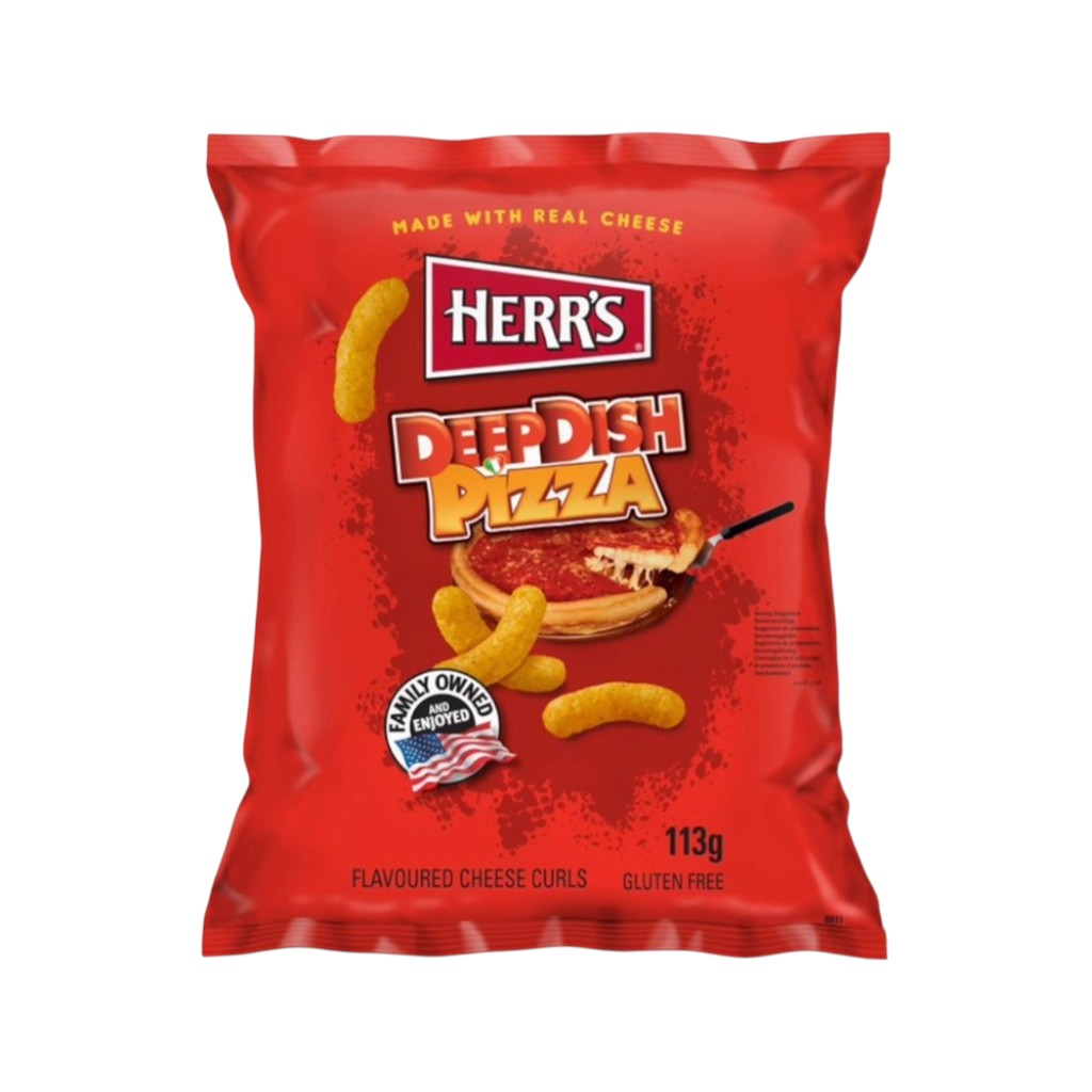 Herr’s Deep Dish Pizza Cheese Curls, 113g