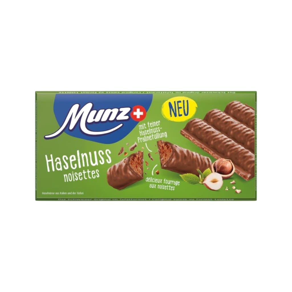 Munz Schokolade Haselnuss, 100g