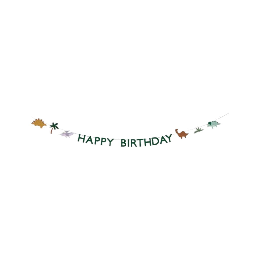 Dino Happy Birthday Banner, 1 Stück