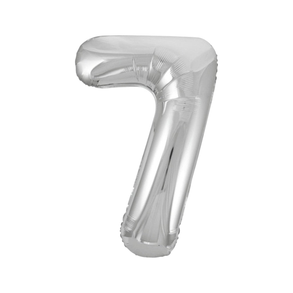 Ballon Zahlen Silber, 86 cm | 7
