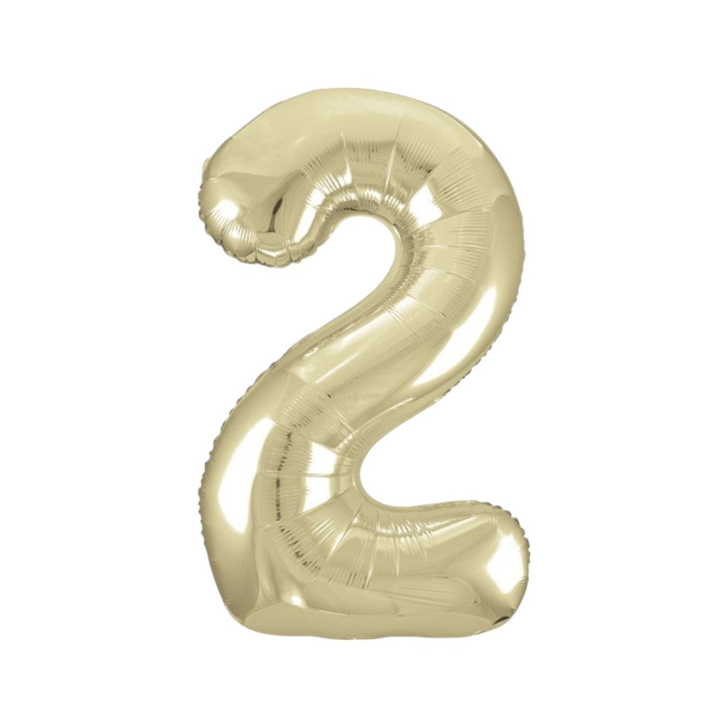 Ballon Zahlen Gold, 86 cm | 2
