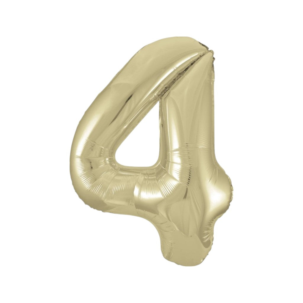 Ballon Zahlen Gold, 86 cm | 4