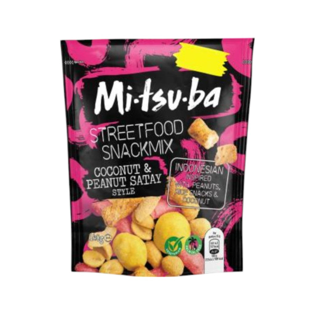 Mitsuba Streetfood Snackmix Coconut & Peanut Satay Style, 140g
