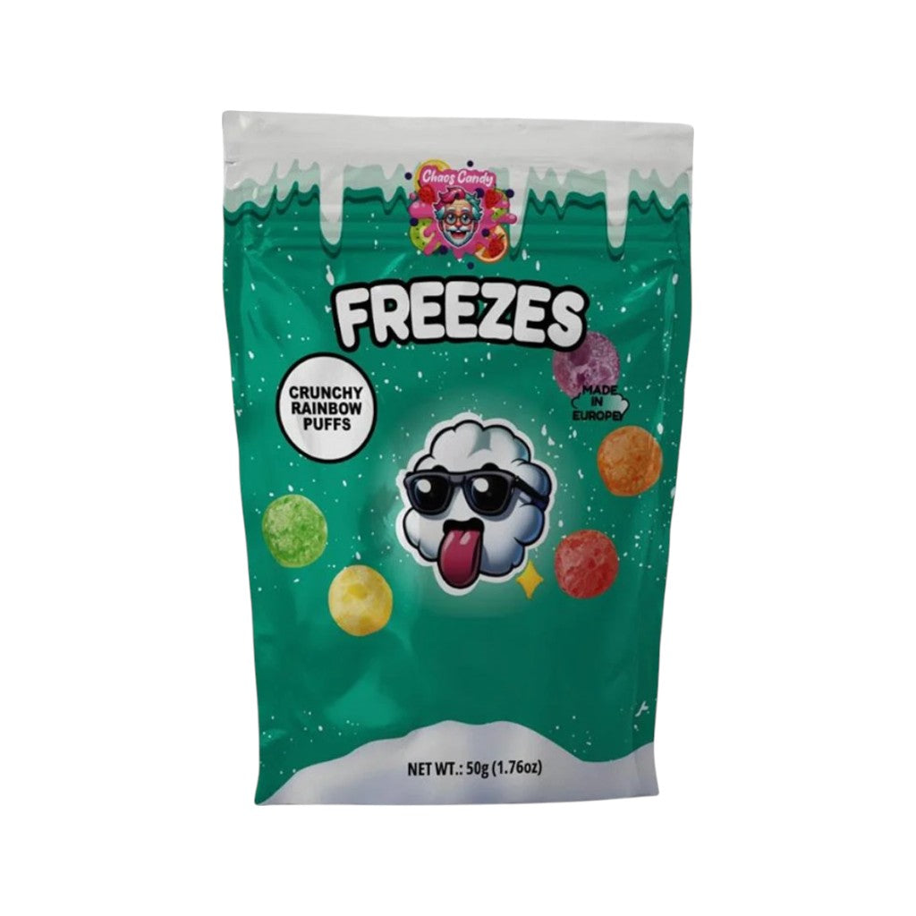 Freezes Dried Candy Crunchy Rainbow Puffs, 50g
