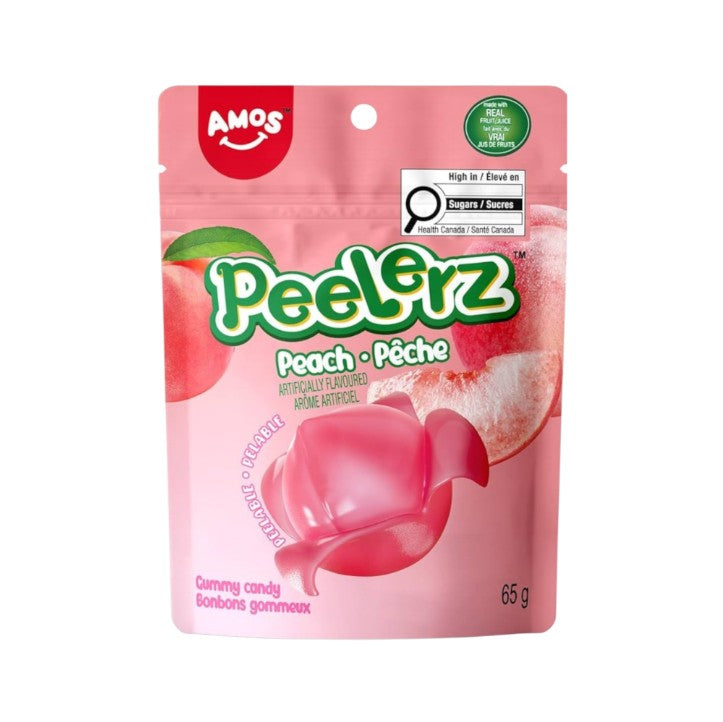 Amos Peelerz Peach Gummy, 65g