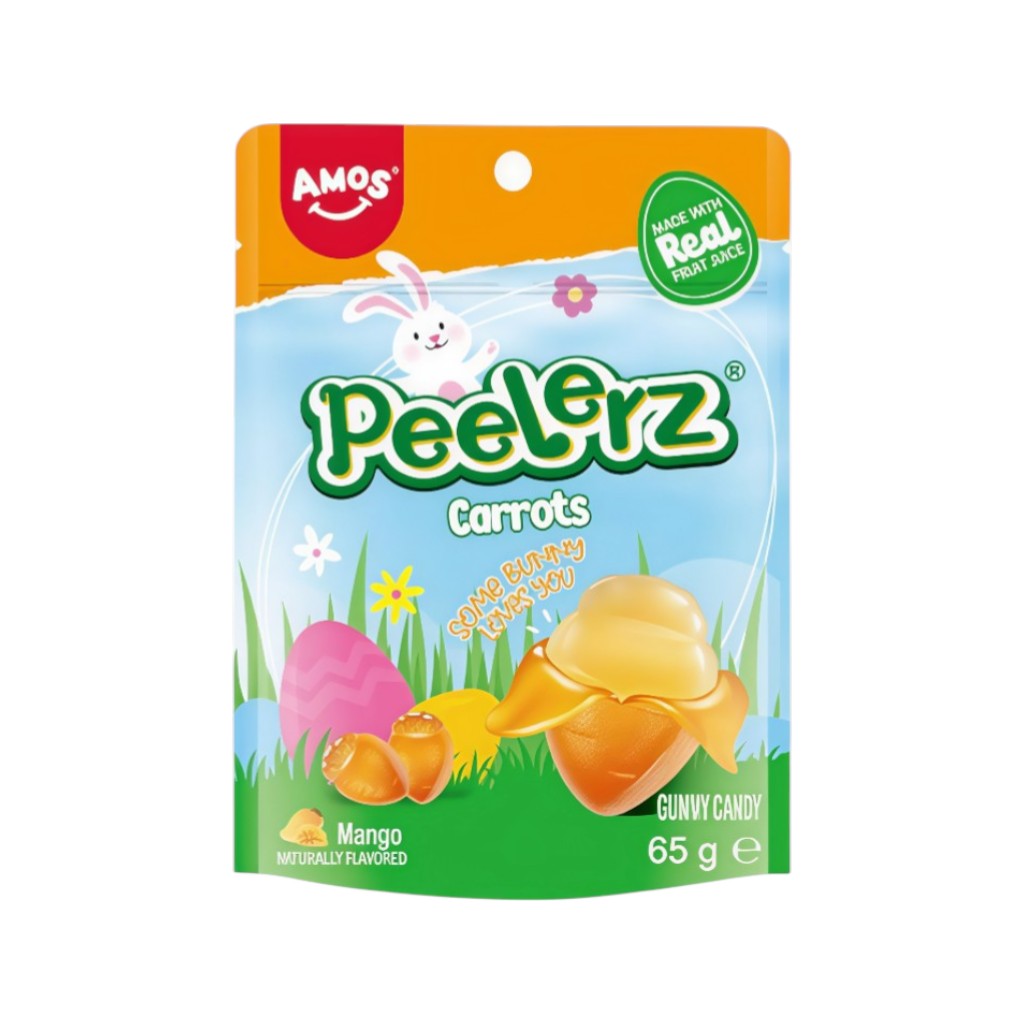 Amos Peelerz Gummy Carrots Easter, 65g