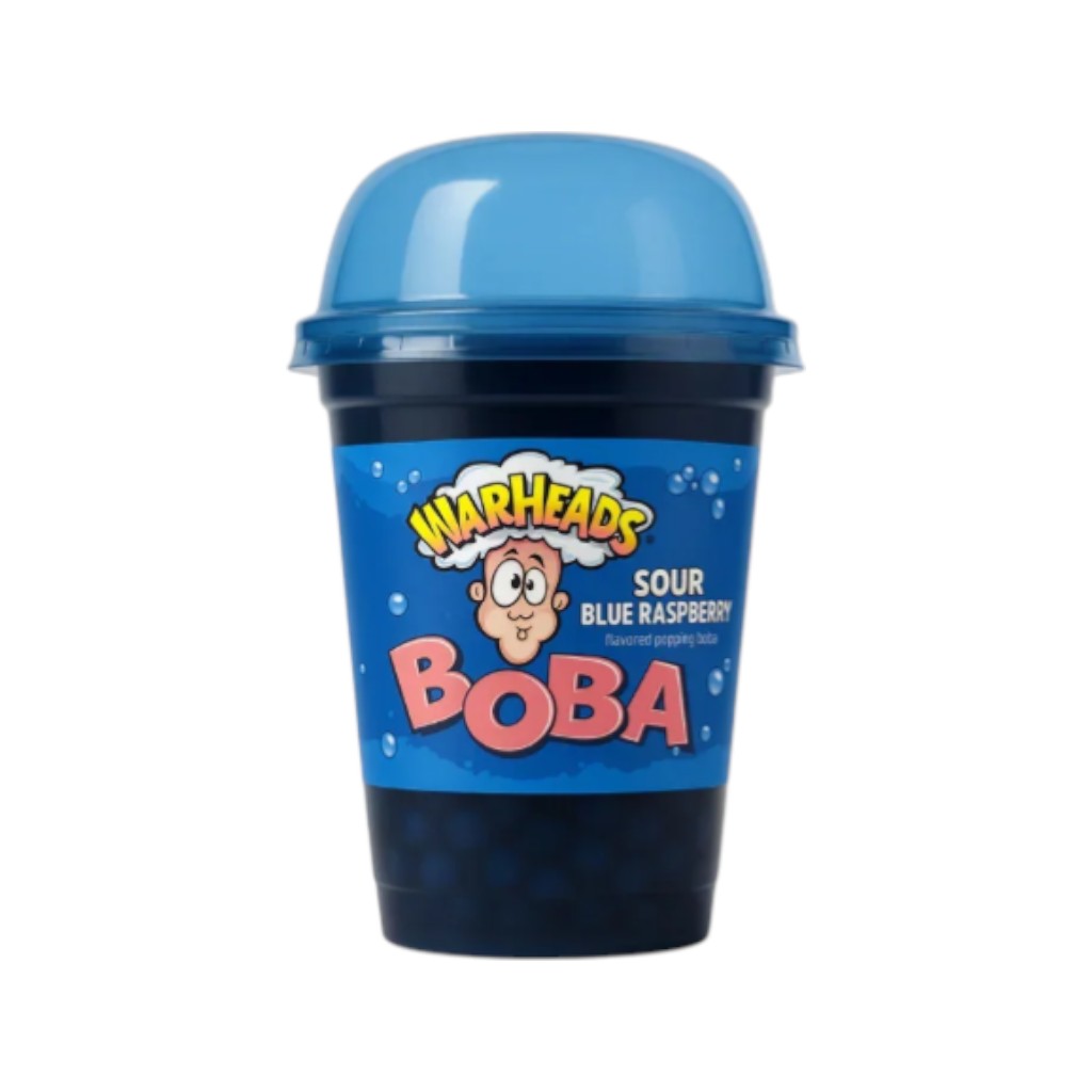 Warheads Boba Blue Raspberry Sour, 400ml