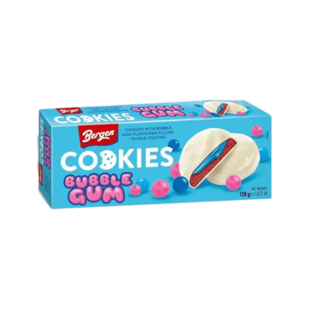 Bergen Cookies Bubble Gum, 128g