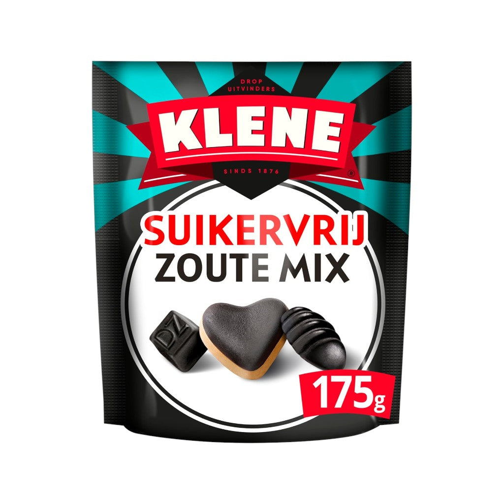 Klene salziger Lakritz Mix zuckerfei, 175g