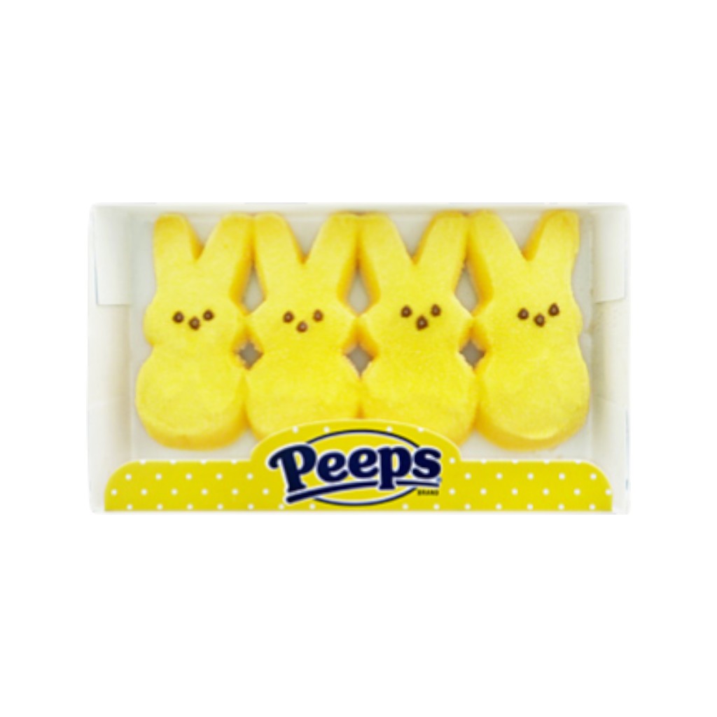 Peeps Marshmallow Bunnies Yellow, 42g
