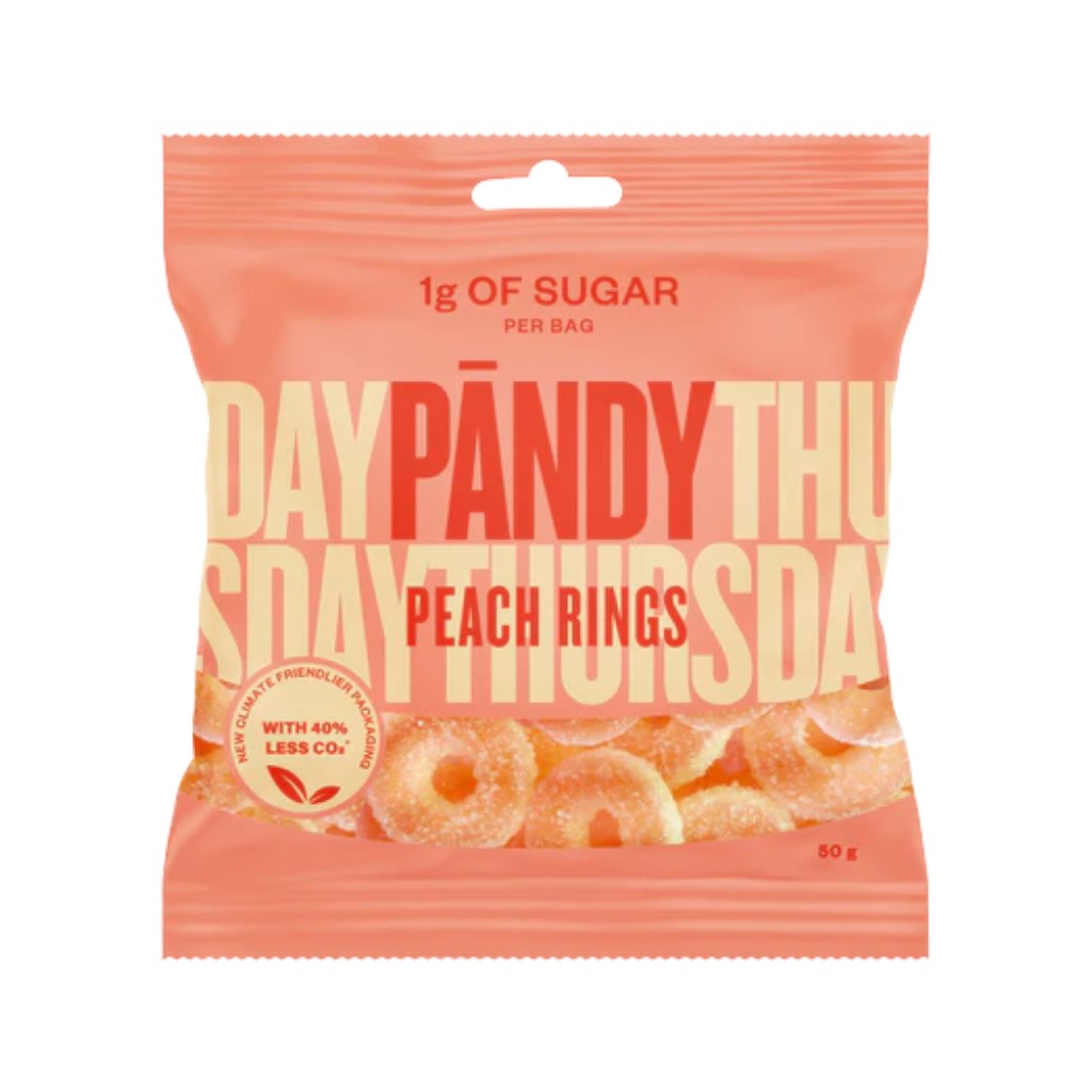 Pändy Candy Pfirsich Ringe, 50g