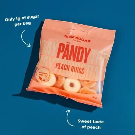 Pändy Candy Pfirsich Ringe, 50g