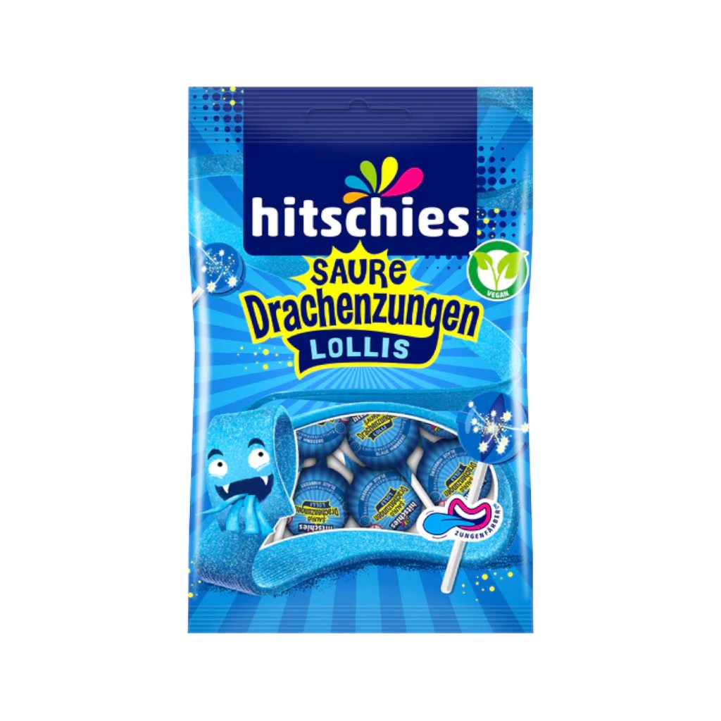 Hitschies Saure Drachenzungen Lollis, 128g