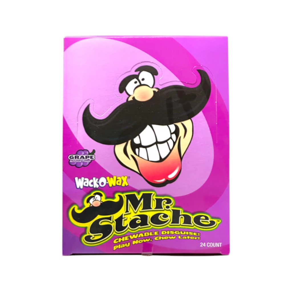 Wax Candy Mr Stache Grape, 11g