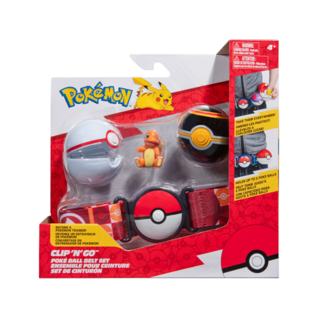 Pokémon  Clip'n'Go Poke Ball Belt Set Charmander