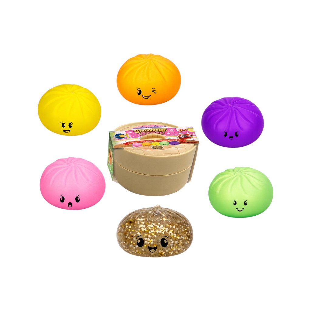Dumpling Squishy Bundle – Finde den Glitter Dumpling! ✨🥟