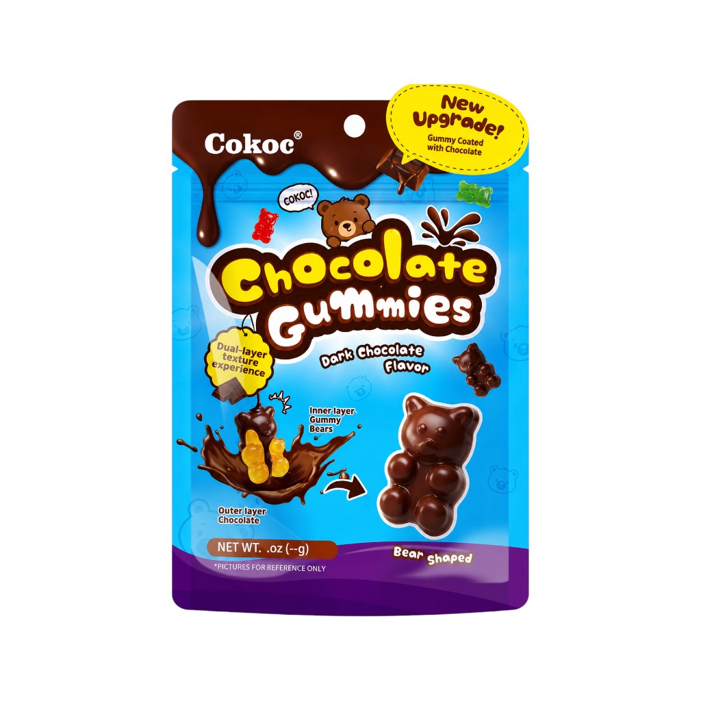Bear Gummies with Choco Coating, 80g
