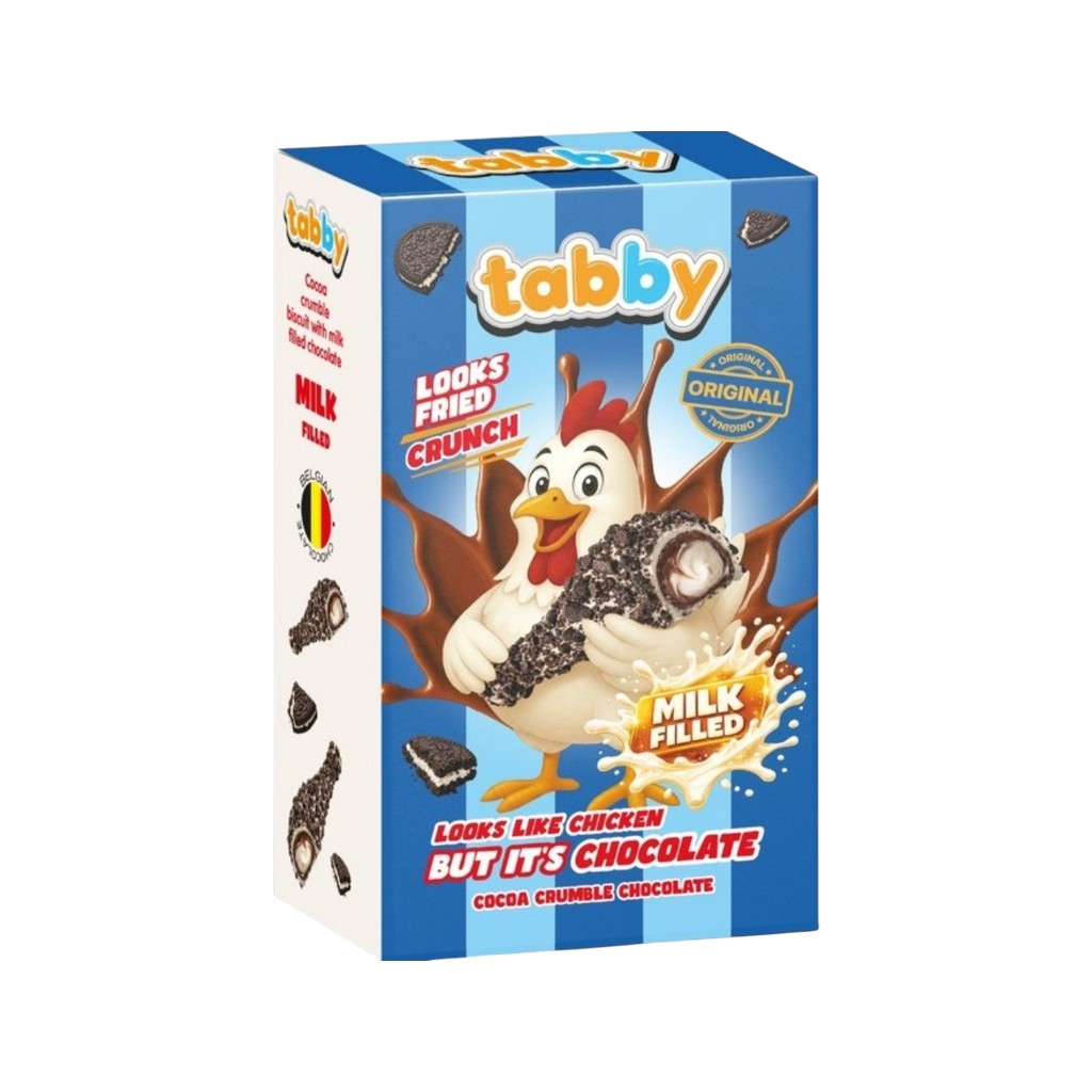Tabby Chicken Chocolate Oreo Style. 50g