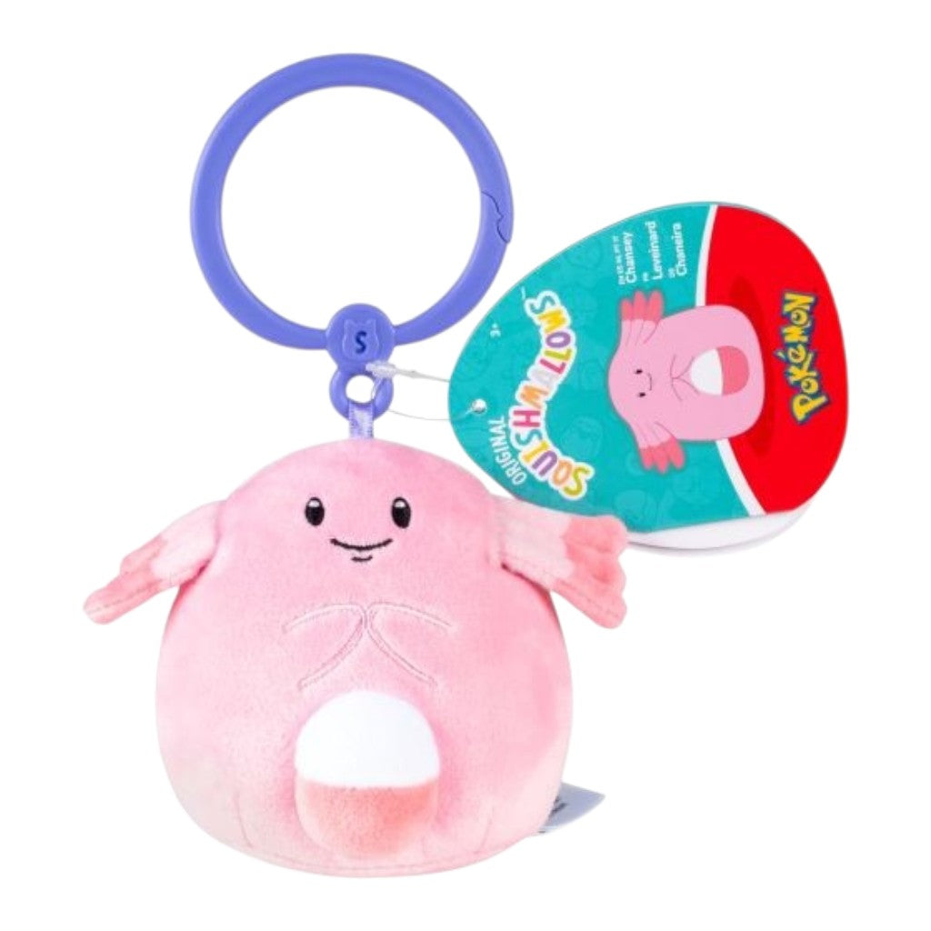 Squishmallows Pokémon Clip-On Chaneira, 1 Stück