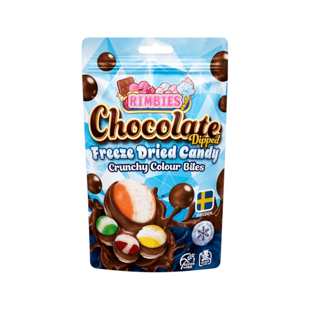 RIMBIES Chocolate Dipped Crunchy Colour Bites, 70g