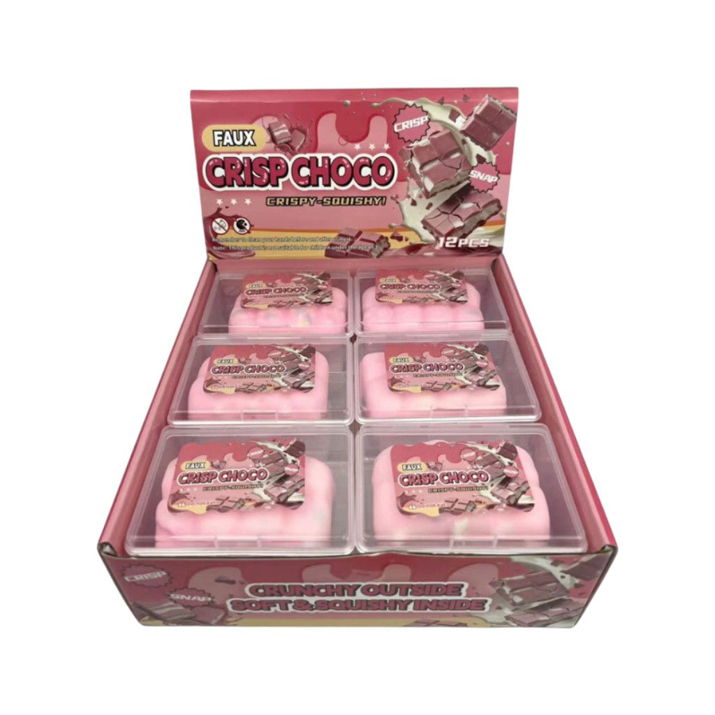 Crispy Squishy Faux Crisp Choco Rosa, 1 Stück