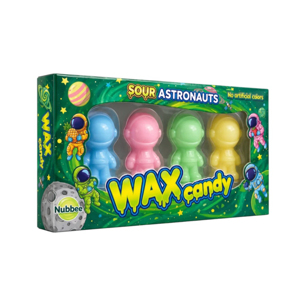 Candy Nubbee Astronauts Waxcandy sour, 6g