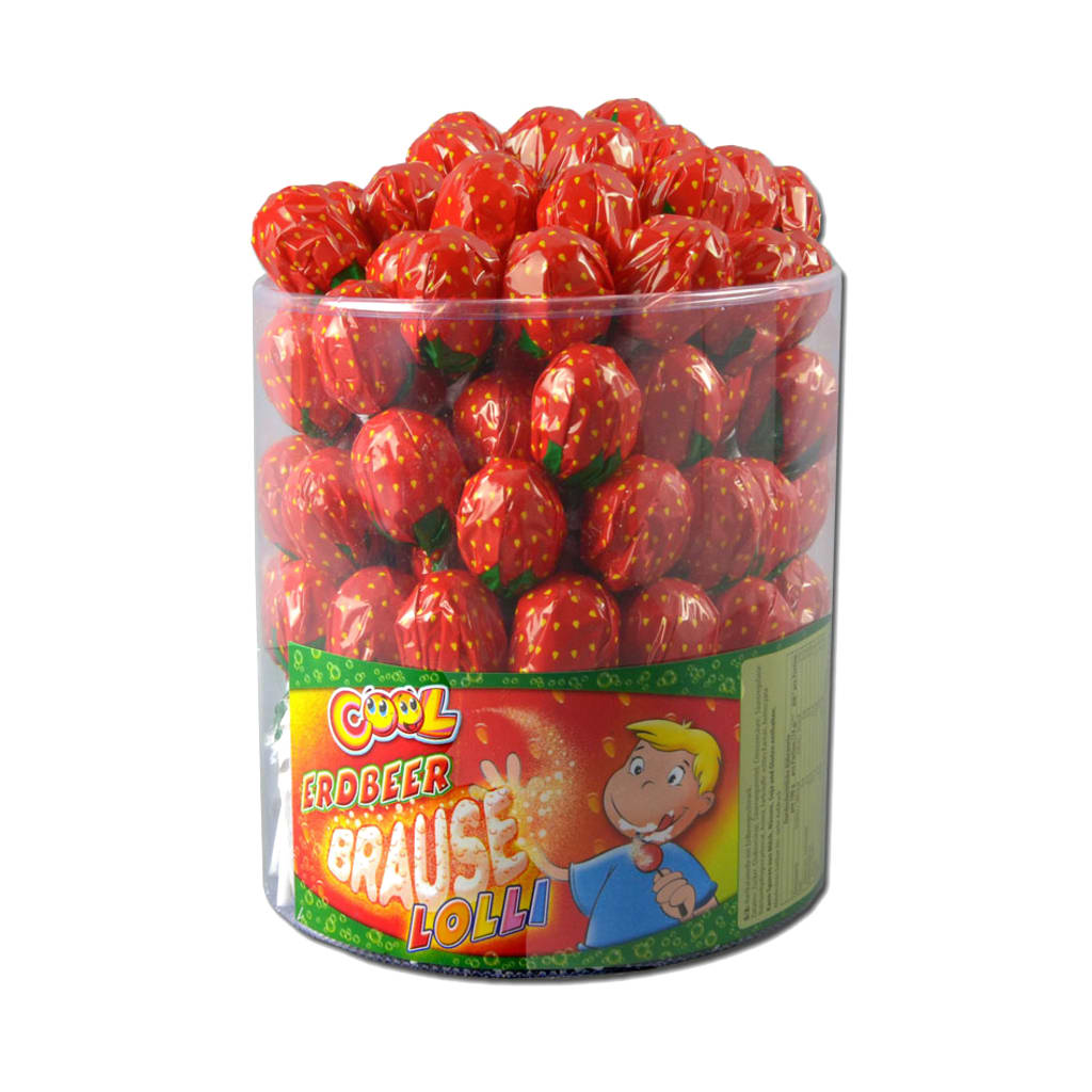 Cool Erdbeer Brause Lolli, 1.2kg