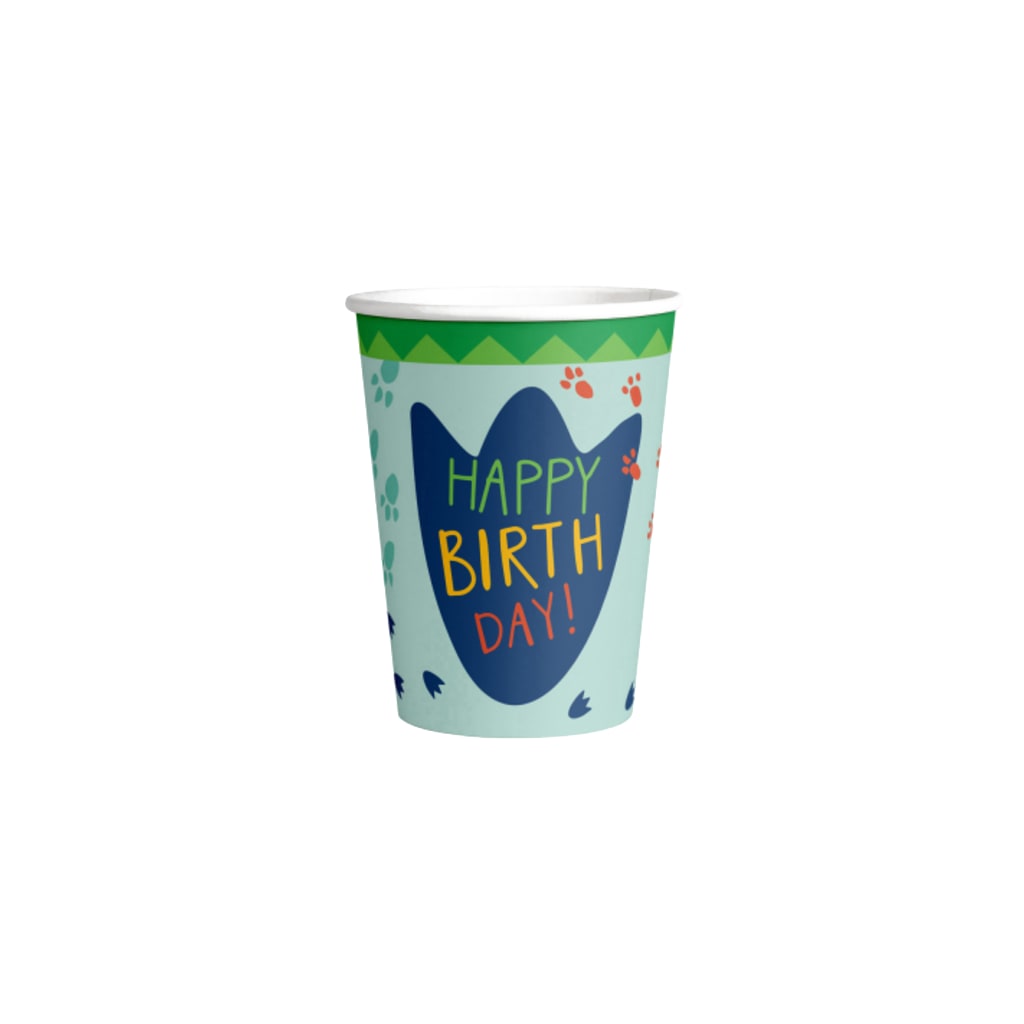 Dino Party Becher, 8 Stück