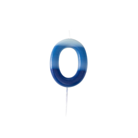 Farbverlauf Kerze blau, 10,5cm - 0