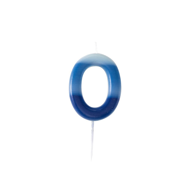 Farbverlauf Kerze blau, 10,5cm - 0