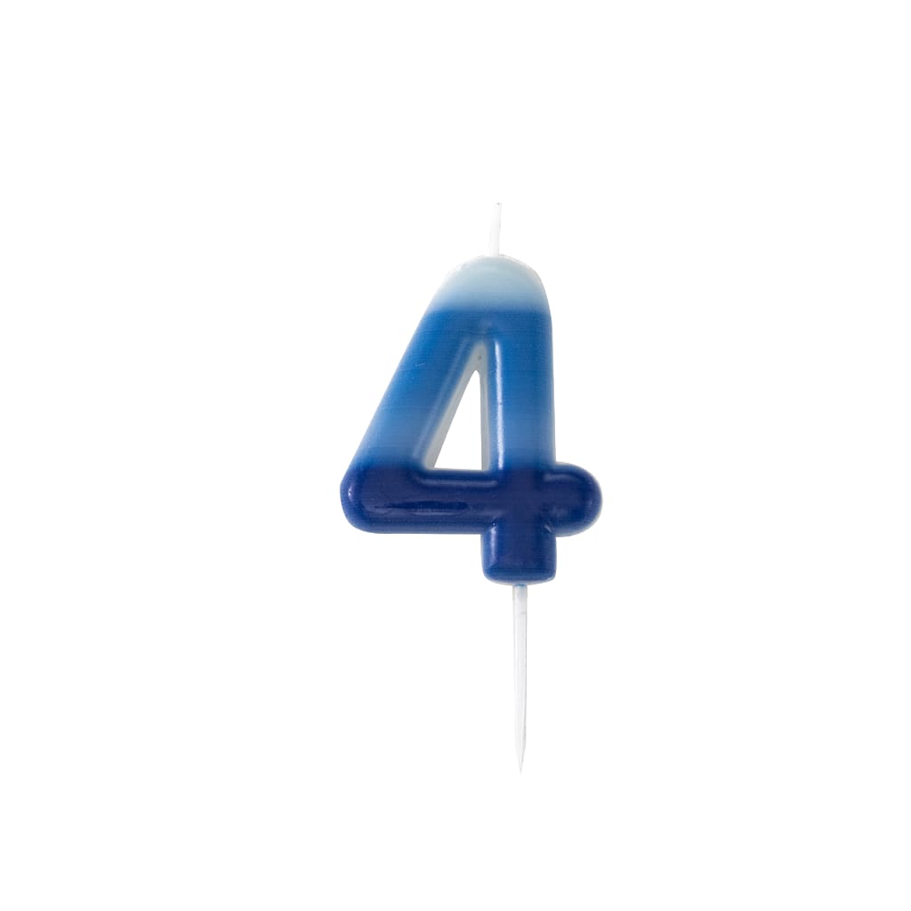 Farbverlauf Kerze blau, 10,5cm | 4