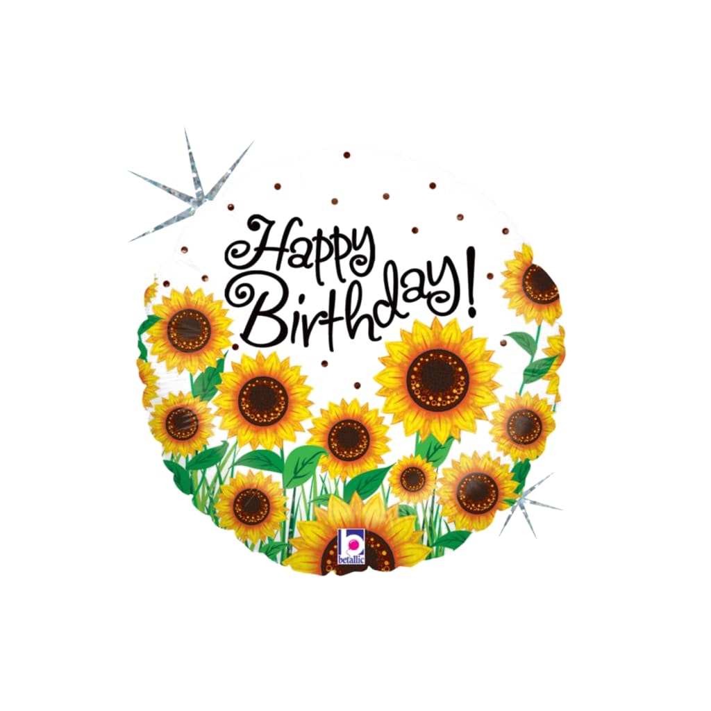 Birthday Sunflowers Ballon, 46cm