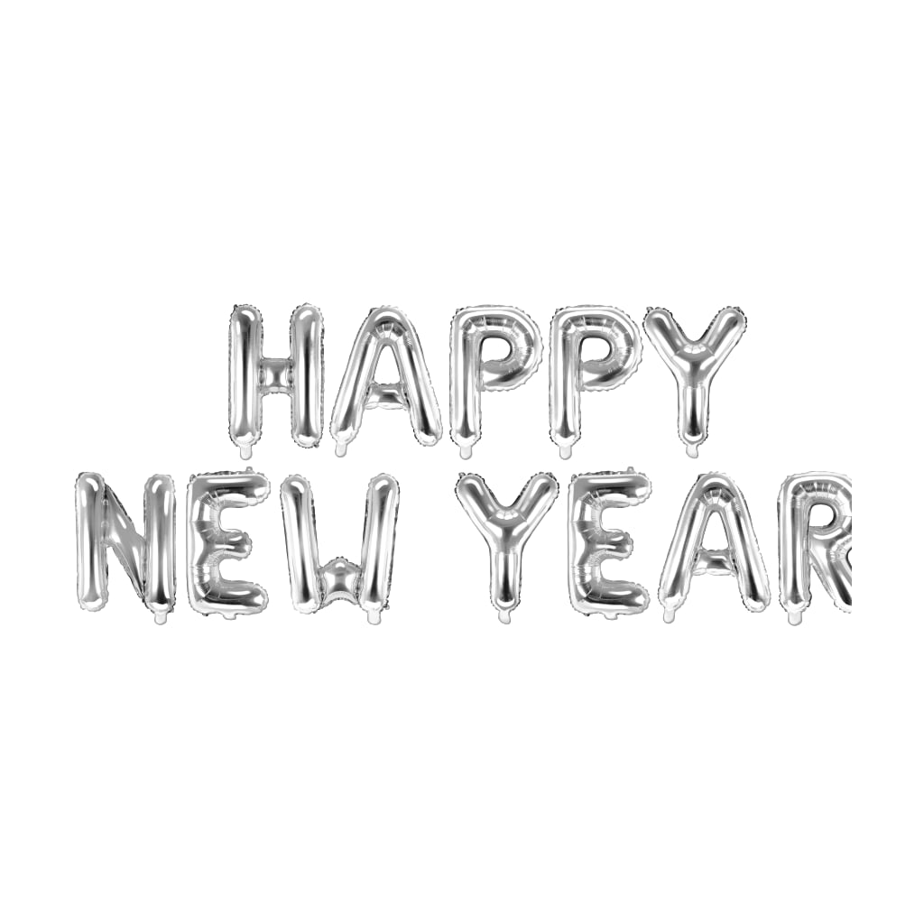Folienballon Happy New Year, 422x46 cm