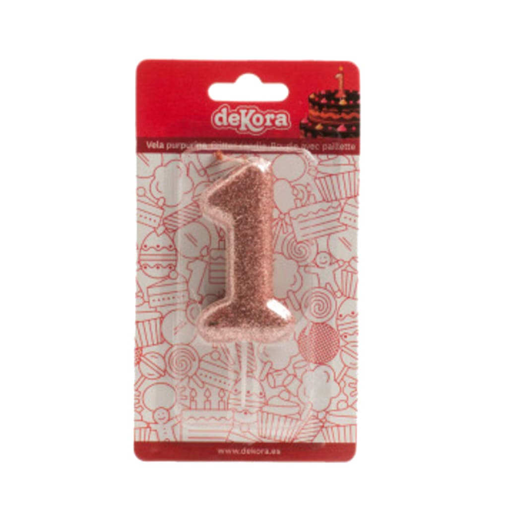 Geburtstagskerze Glitzer