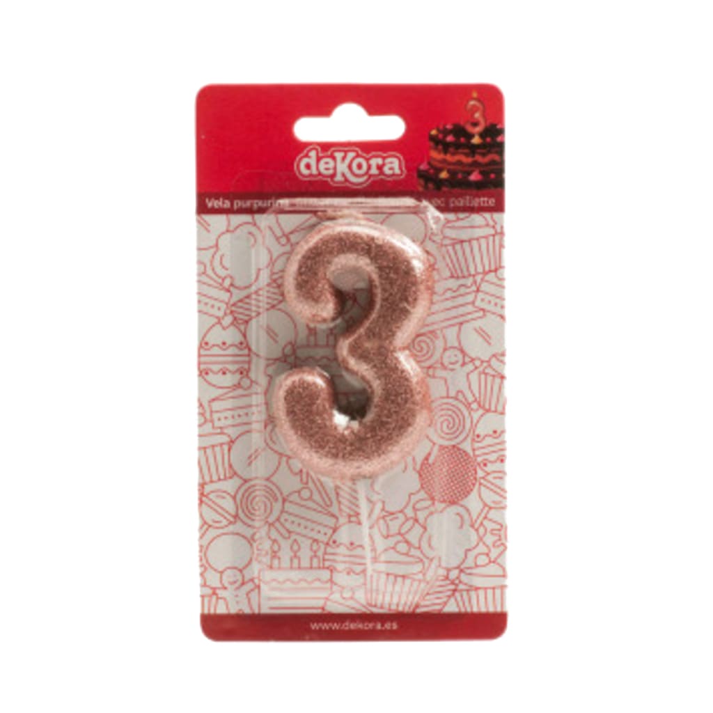 Geburtstagskerze Glitzer