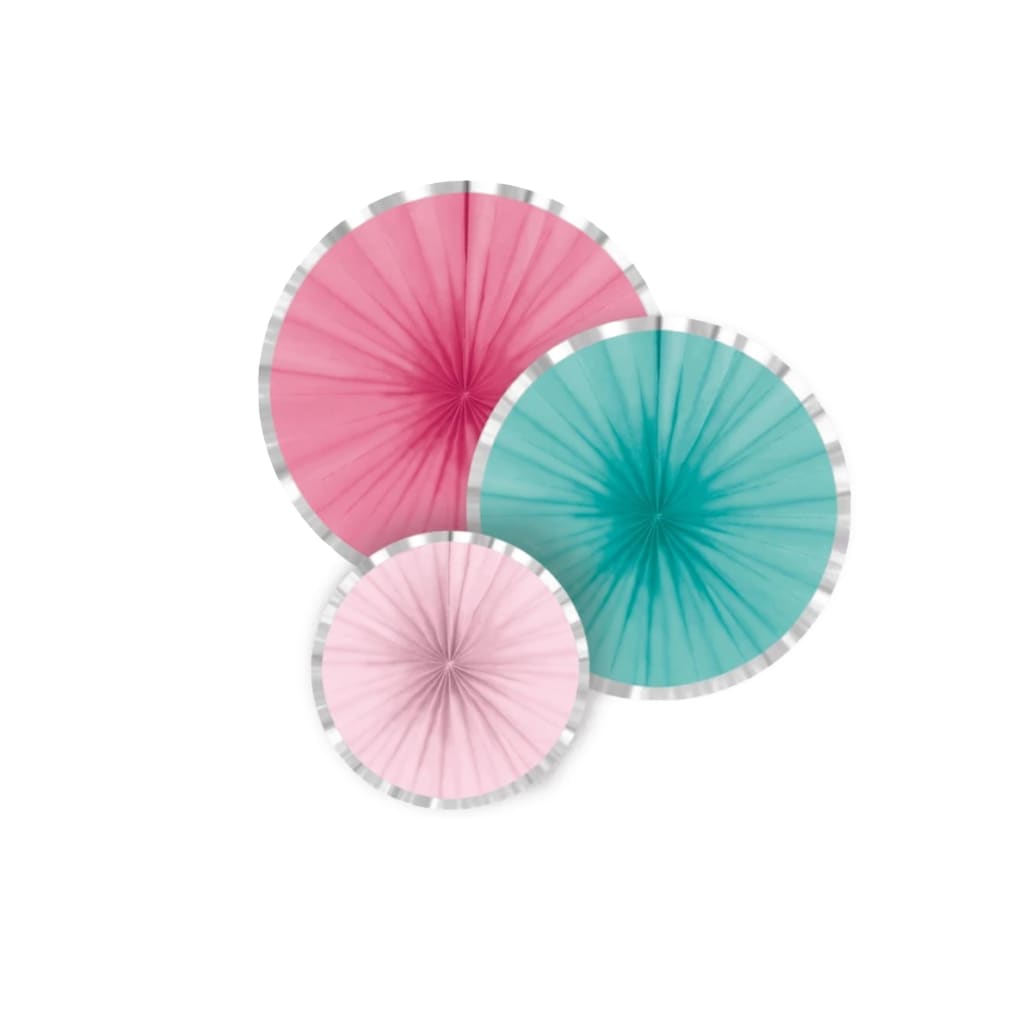 Papierrosetten 3 Flamingo Paradise