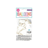 Ballon weiss 30cm, 8 Stück