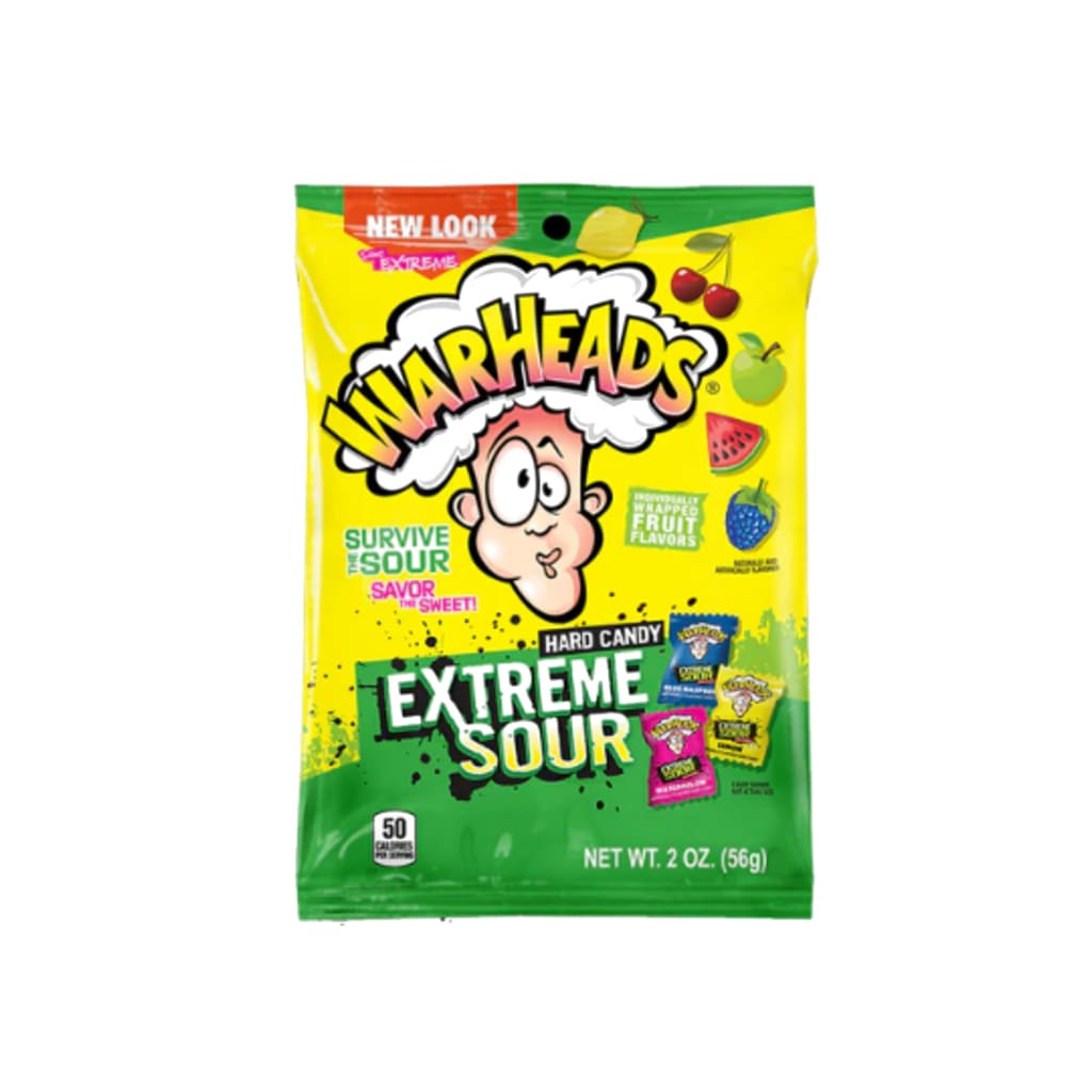 Warheads Extreme Sour Hard Candy, 56g