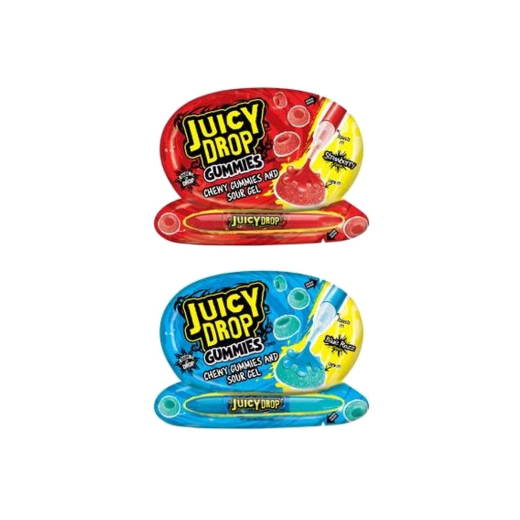 Topps Juicy Drop Gummies with Sour Gel, 57g