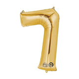 Folienballon Gold, diverse Zahlen, 33-36"/83-91cm