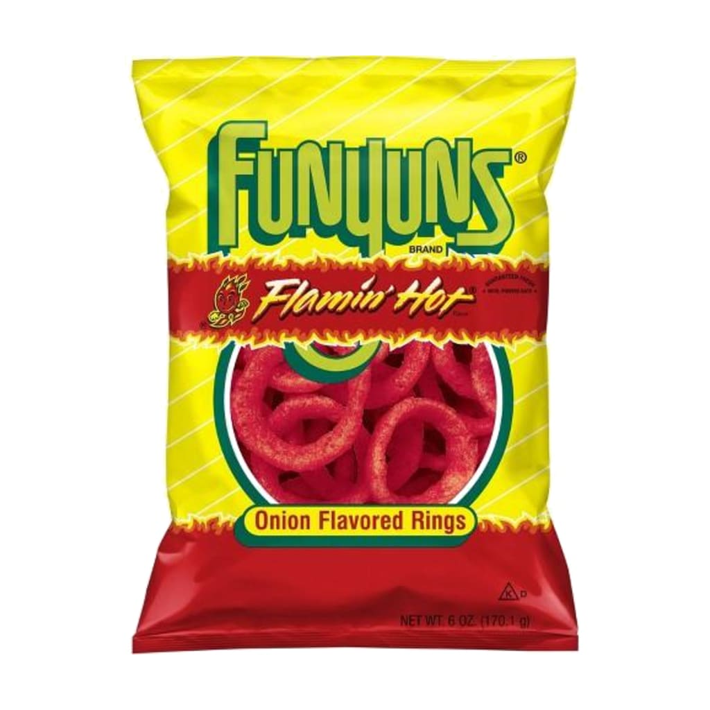 Funyuns Flamin' Hot Onion Flavored Rings, 163g
