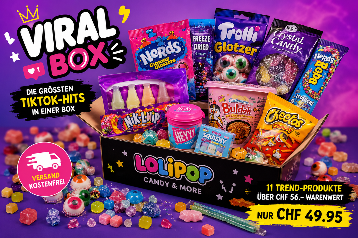 📱 Viral Box – Die grössten TikTok- und Candy-Trends in einer Box
